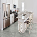 Eden bardiglio 12x24 matte porcelain floor and wall tile NEDEBAR1224 product shot kitchen view