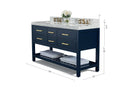 Elizabeth 60" Bath Vanity Set