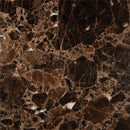 Emperador dark 12 in x 12 in polished marble floor and wall tile TEMPDRK1212 product shot multiple tiles top view