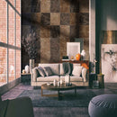 Emperador dark 18 in x 18 in polished marble floor and wall tile TEMPDRK181838 product shot living room view