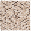 Emperador split face 12X12 marble mesh mounted mosaic tile SMOT-EMPB-SFIL10MM product shot multiple tiles top view