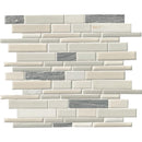 Everest interlocking 12X12 porcelain and stone mesh mounted mosaic tile SMOT-SPIL-EVER8MM product shot multiple tiles close up view