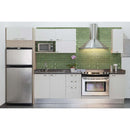 Evergreen beveled subway 11.73 x 11.73 glass mesh mounted mosaic tile 2 X6 SMOT-GLSST-EVEBEV8MM product shot kitchen tile view