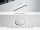 Cossue 61" Freestanding Acrylic Bathtub in White Villohome