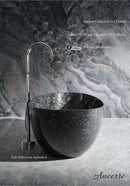 Anjuna 67" Freestanding Forged Carbon Fiber Bathtub Villohome