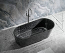 Coesistere 67" Freestanding Forged Carbon Fiber Bathtub Villohome