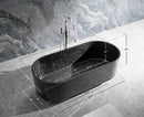 Odessa 67" Freestanding Forged Carbon Fiber Bathtub Villhome