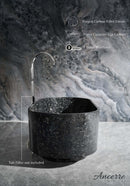 Odessa 67" Freestanding Forged Carbon Fiber Bathtub