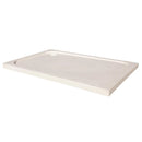 Shell Stone White Limestone Rectangular Shower Base Hand-carved from Solid Block (W)36" (L)48" product shot