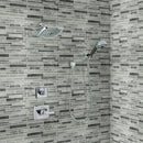Fountain hills interlocking 11.61X11.73 multi-surface mesh-mounted mosaic tile SMOT-SGLSIL-FOUHIL8MM product shot bathroom wall closeup view
