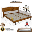 Frida Solid Wood Bed Frame