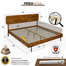 Frida Solid Wood Bed Frame