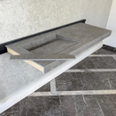 Handcrafted Custom Dekton Grafite Porcelain Bathroom Sink: Custom Vanity Top or Wall Mount (ES-060)