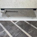 Handcrafted Custom Dekton Grafite Porcelain Bathroom Sink: Custom Vanity Top or Wall Mount (ES-060)