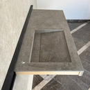 Handcrafted Custom Dekton Grafite Porcelain Bathroom Sink: Custom Vanity Top or Wall Mount (ES-060)