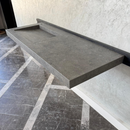 Handcrafted Custom Dekton Grafite Porcelain Bathroom Sink: Custom Vanity Top or Wall Mount (ES-060)