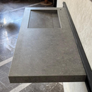 Handcrafted Custom Dekton Grafite Porcelain Bathroom Sink: Custom Vanity Top or Wall Mount (ES-060)