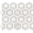 Georama grigio 12.63X14.5 polished marble mesh mounted mosaic tile SMOT-GEORAMA-GRIGIOP product shot multiple tiles top view