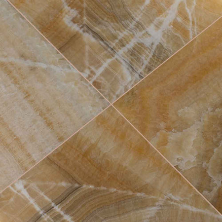 Giallo Crystal 12"x12" Polished Onyx Floor and Wall Tile-MSI Collection