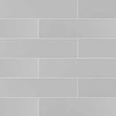 Gray glossy glazed ceramic wall tile msi collection NGRAGLO4X16 product shot multiple tiles top view