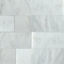 Greecian white 3x6 polished marble floor and wall tile THDW1-T-GRE-3X6 product shot multiple tiles angle view