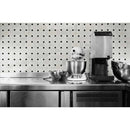 Greecian white basketweave 12X12 polished marble mesh mounted mosaic tile SMOT GRE BWP product shot wall view