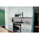 Greecian white herringbone pattern 11.63X11.63 polished marble mesh mounted mosaic tile SMOT-GRE-HBP product shot kitchen view