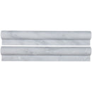 Greecian white rail molding 2x12 polished marble wall tile THDW1-MR-GRE product shot multiple tiles top view moldings