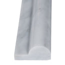 Greecian white rail molding 2x12 polished marble wall tile THDW1-MR-GRE product shot profile view 2