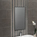Gridscale concrete 12x24 matte ceramic floor and wall tile NGRICON1224 product shot wall view