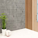 Gridscale Graphite 12"X12" Ceramic Mesh-Monted Mosaic Tile 2"x2"- MSI Collection