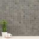 Gridscale Graphite 12"X12" Ceramic Mesh-Monted Mosaic Tile 2"x2"- MSI Collection