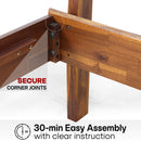 Aurora Solid Wood Bed Frame