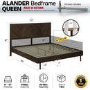 Alander Solid Wood Bed Frame