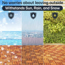 Solid Wood Deck Tiles Set 10