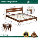 Callisto Solid Wood Bed Frame