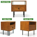 Savana Solid Wood Single-Drawer Nightstand
