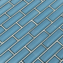 Haiku sapphire beveled 11.73x11.73 multi surface mesh mounted mosaic tile SMOT-GLSST-HASABE8MM product shot multiple tiles angle view