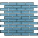 Haiku sapphire beveled 11.73x11.73 multi surface mesh mounted mosaic tile SMOT-GLSST-HASABE8MM product shot multiple tiles top view