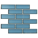 Haiku sapphire beveled 11.73x11.73 multi surface mesh mounted mosaic tile SMOT-GLSST-HASABE8MM product shot multiple tiles view