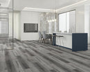 WPC Vinyl Rigid Core 7" Width 48" RL 8.5mm Thick, 1.5mm IXPE, Hamilton Grey, Bermuda Floors - Mazzia Collection office view 3