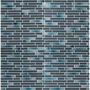 Harbor celeste interlocking 11.75X12 glass mesh mounted mosaic tile SMOT-GLSIL-HARCEL6MM product shot multiple tiles top view