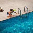 Tierra Ivory Pattern 24"x24" Matte Porcelain Paver - MSI Collection product shot pool view