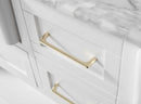 Hayley Bathroom Vanity with Sink and Carrara White Marble Top Cabinet Set Villohome