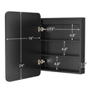 Hausvita Framed Recessed LED Light Bathroom Medicine Cabinet -small