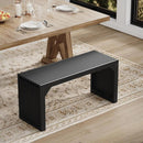 Hausvita HiKingQueens 35" Dining Bench, Indoor Wood Bench for Entryway,Living Room,Kitchen and Bedroom (Nature, Long Bench)