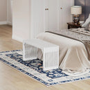 Hausvita HiKingQueens 35" Dining Bench, Indoor Wood Bench for Entryway,Living Room,Kitchen and Bedroom (Nature, Long Bench)