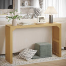 Hausvita HiKingQueens 35" Dining Bench, Indoor Wood Bench for Entryway,Living Room,Kitchen and Bedroom (Nature, Long Bench)