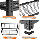 Hausvita Storage Shelves Heavy Duty, 48" L x 18" W x 72" H Garage Wire Shelving Unit Loads 2000LBS, 5-tier Adjustable Metal Industrial Utility Shelf Rack for Kitchen, Laundry Room, Pantry, Warehouse, Basement