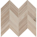Havenwood beige chevron 12X15 glazed porcelain mesh mounted mosaic tile NHAVBEICHE12X15 product shot multiple tiles close up view